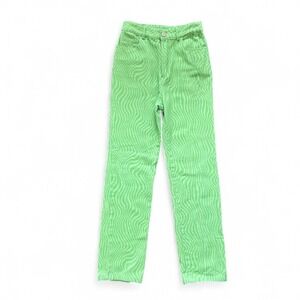 Peppermayo Green Pants Jeans Size‎ 0 Preppy 100% Cotton